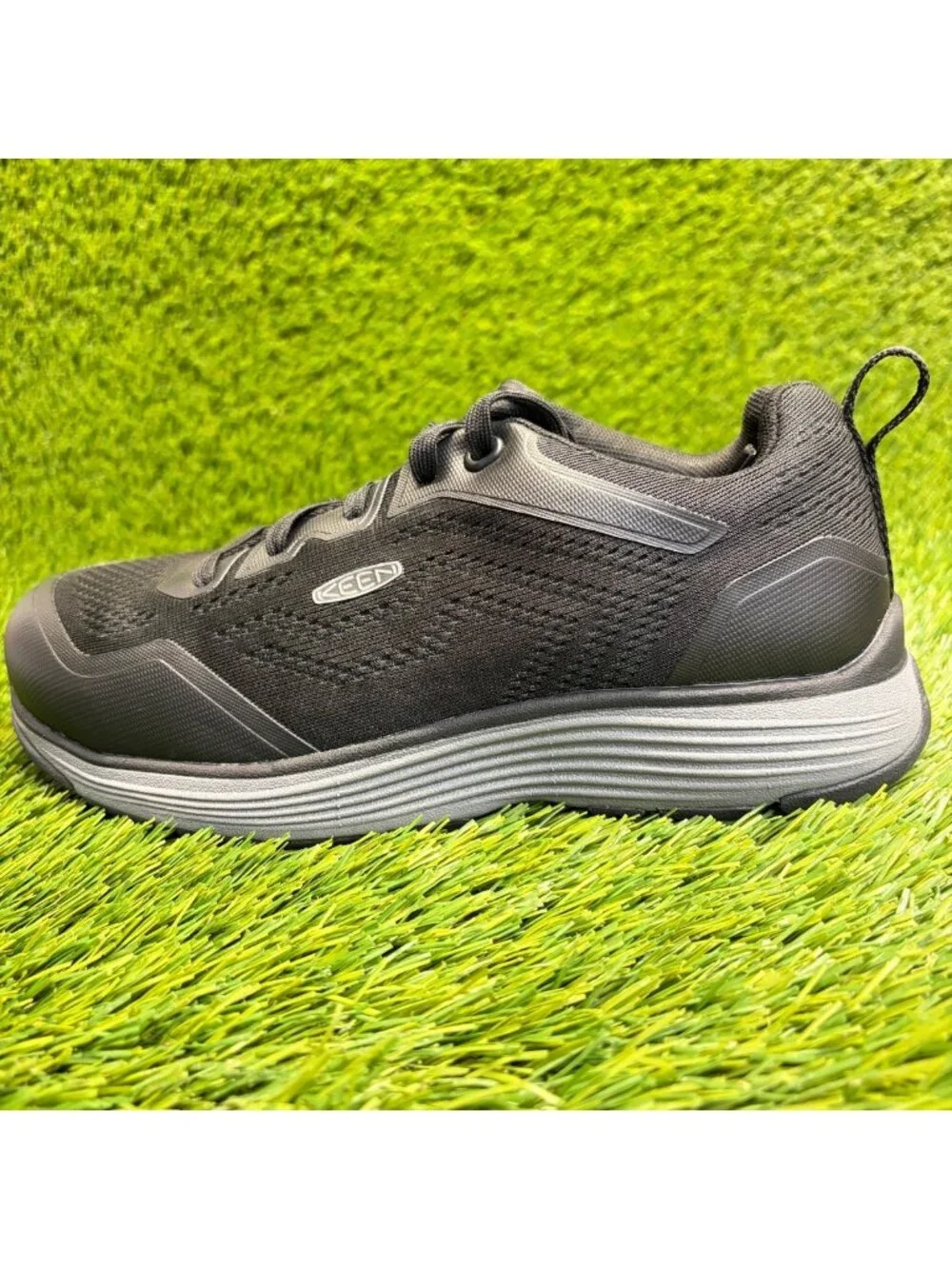 Keen Utility Sparta II Womens Size 7.5 Black Gray Steel Toe Safety Work Shoes